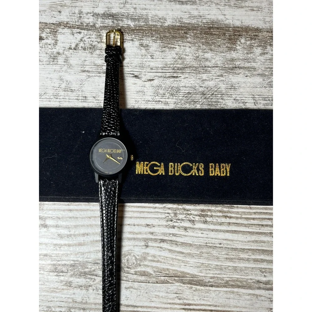 Mega Bucks Baby Quartz‎ Watch Genuine Leather Band- Brand New! UNIQUE